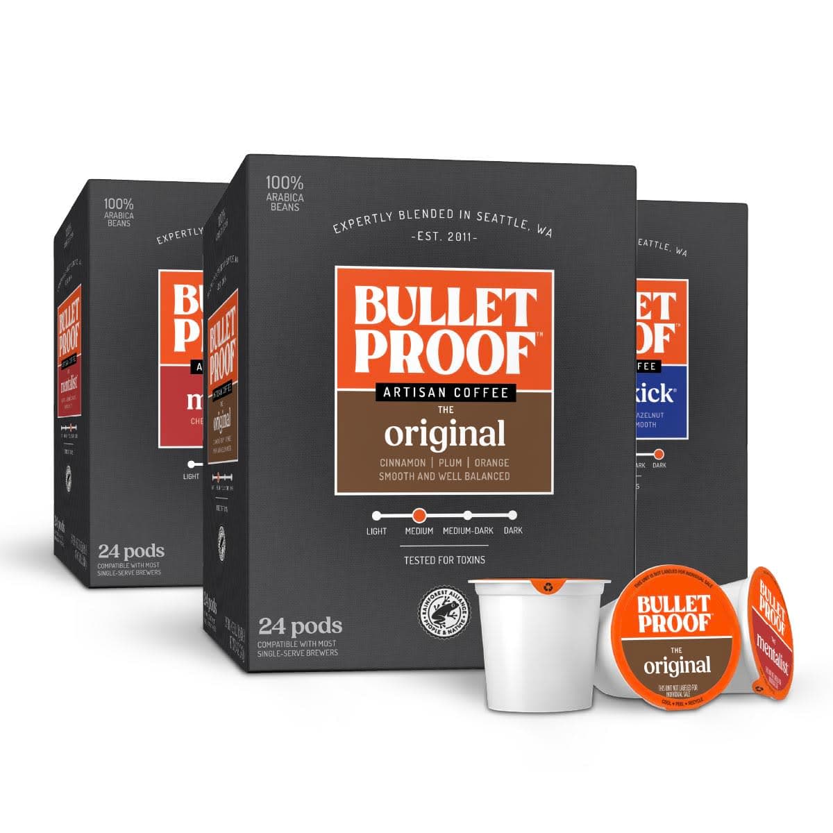 Bulletproof Coffee Pods Variety Pack 3 pack